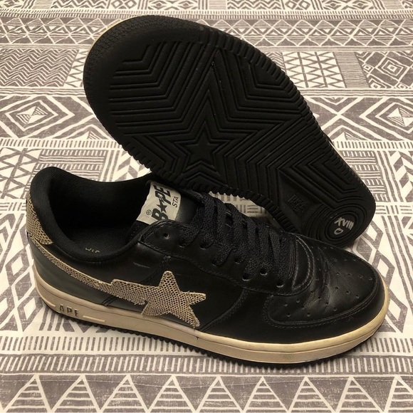 A Bathing Ape Bape Snakeskin Bapesta FS-001 Size 9.5 - Picture 1 of 14